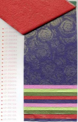 Crumpled Paper with Pearl Luster flower wrapping